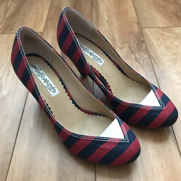 naughty monkey Shoes - Naughty Monkey Sailor Striped Wedges | sz 8